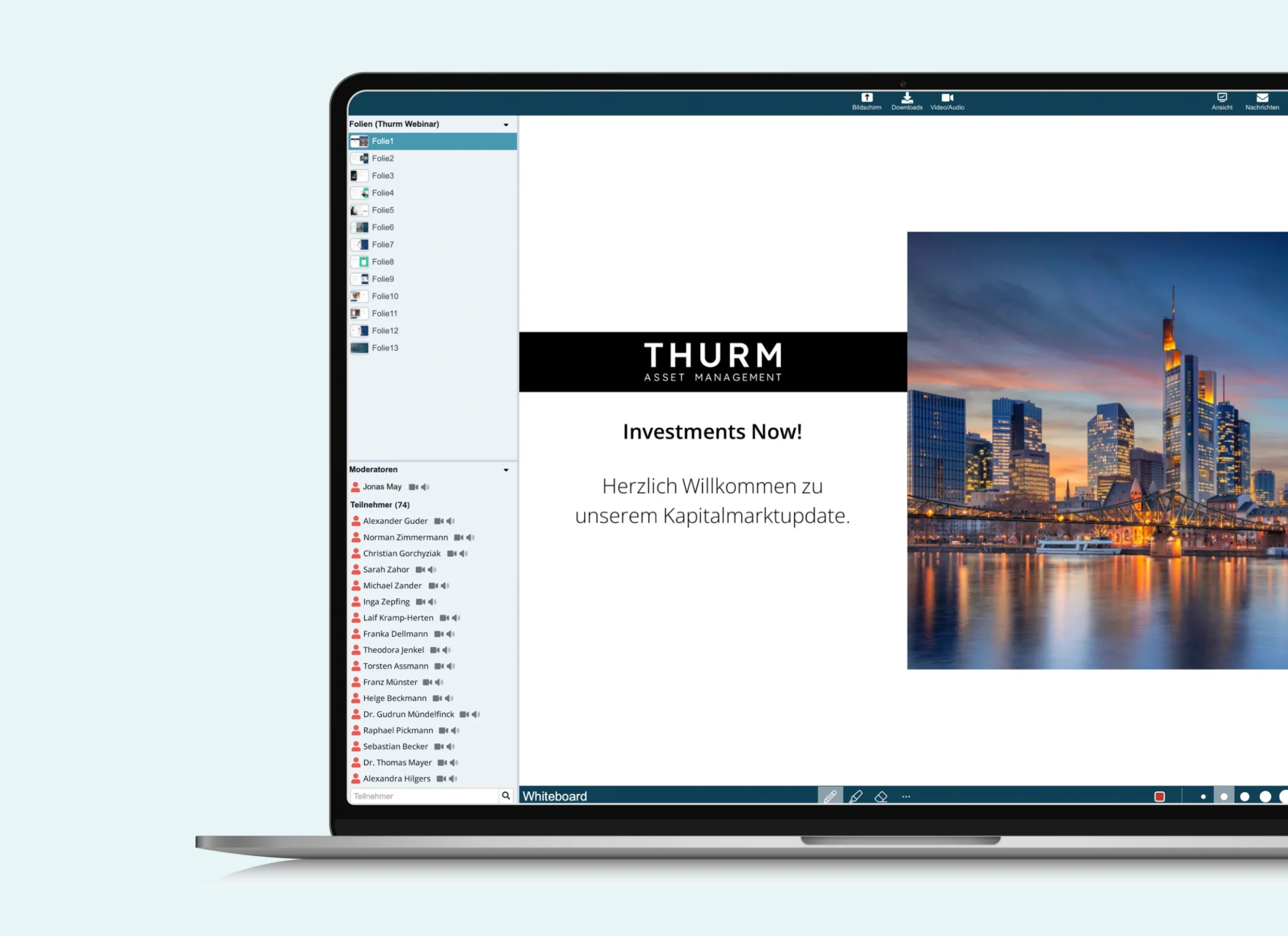 Laptop Mockup Kapitalmarktupdate