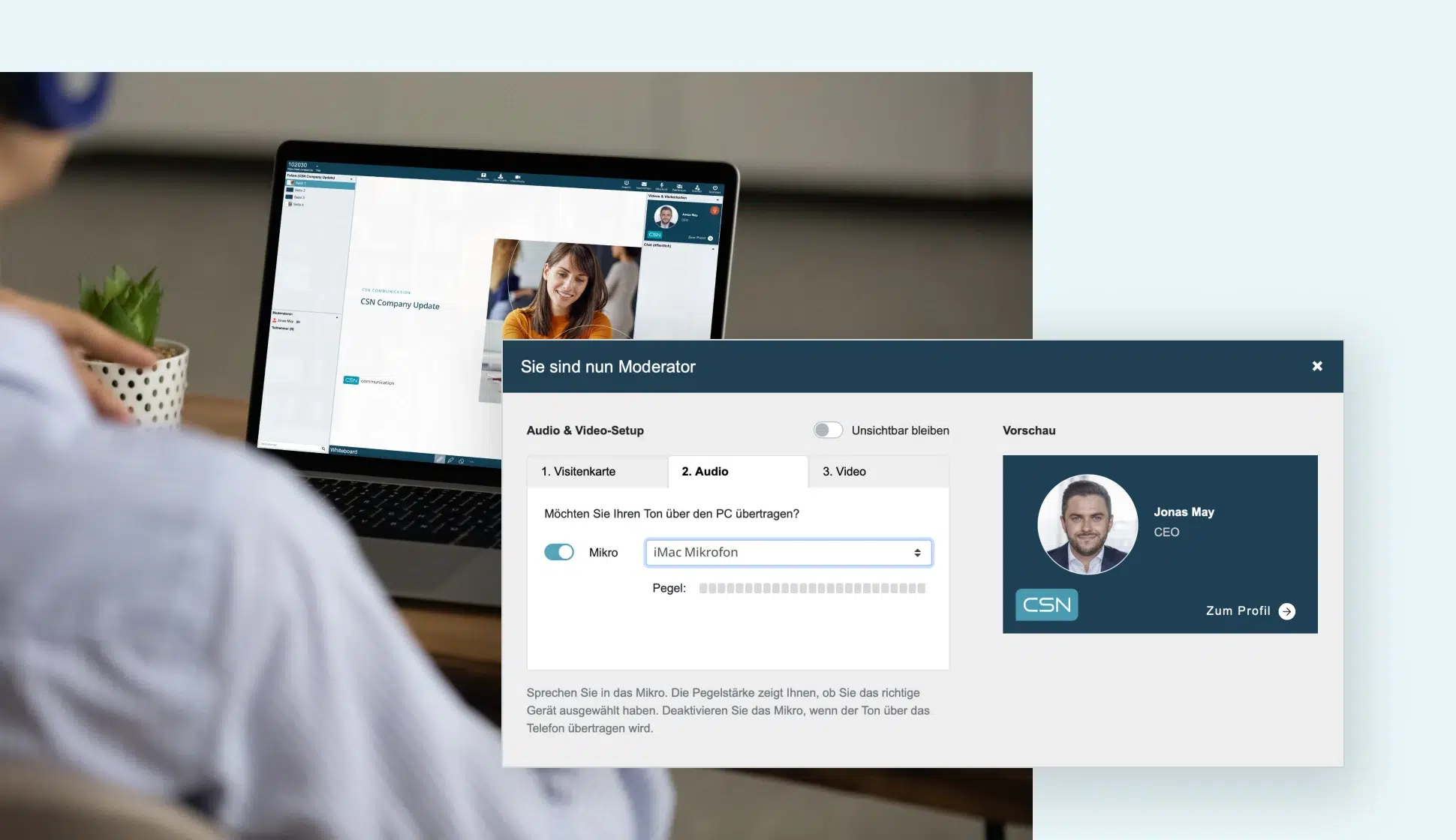 Webinar durchführen