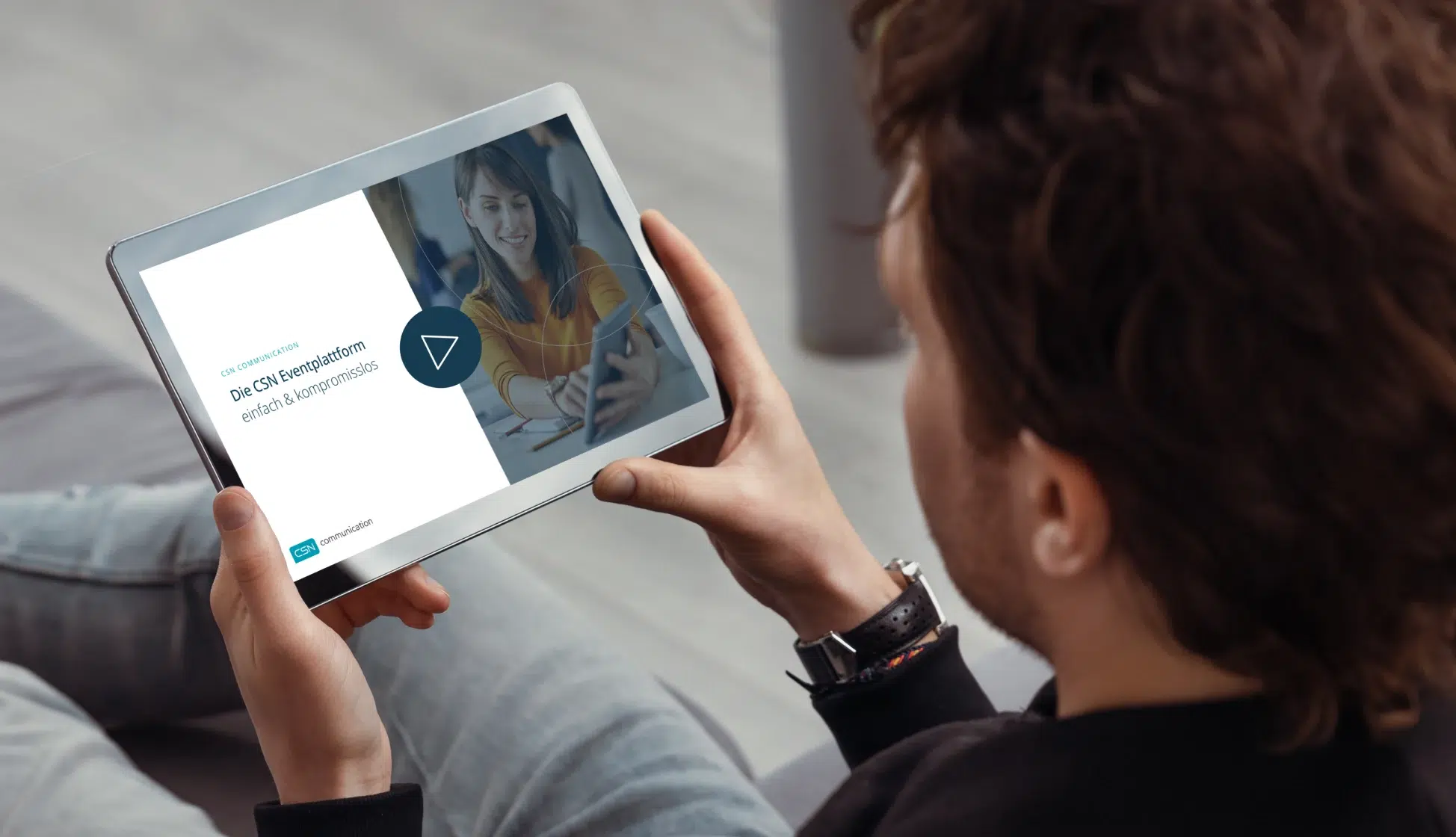 Tablet Mockup CSN Eventplattform